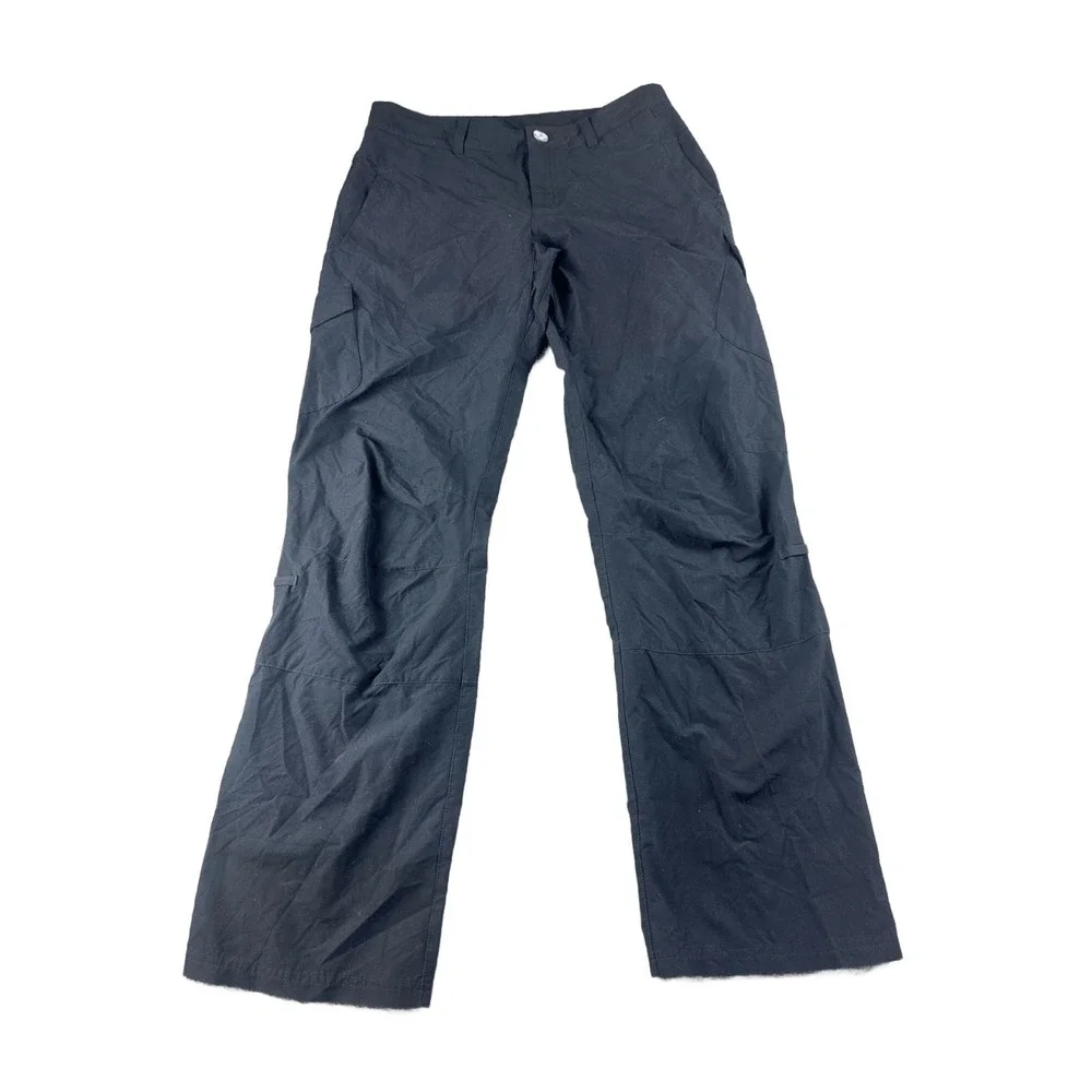 Eastern Mountain Sports Cargo Pants Women 4-R Black Compass Convertible Outdoor